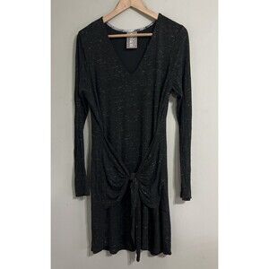 Anthropologie Dolan Jersey Slub Knit Mini Dress Medium Women’s Long Sleeve Gray